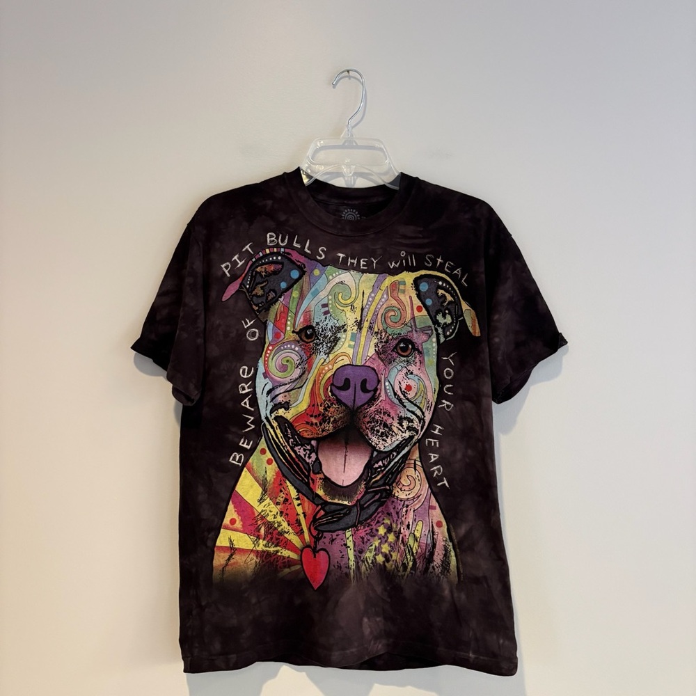 The Mountain Vibrant Pit Bull Graphic T-Shirt